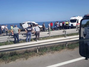 Karadeniz sahil yolunda kaza: 3 ölü, 1 yaralı