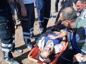 Kuyuda kafasına taş düşerek bayılan şahsı, itfaiye ve AFAD kurtardı