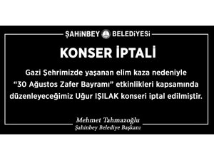 Gaziantep’te feci kaza nedeniyle Uğur Işılak konseri iptal edildi