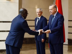 Cumhurbaşkanı Erdoğan, Gabon Büyükelçisini kabul etti