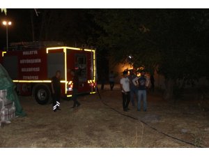 Bahçe yangını evlere sıçramadan kontrol altına alındı