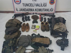 Tunceli’de 2 adet kalaşnikof ve mühimmat ele geçirildi