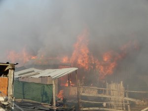 Domaniç’teki yangında 1 ev, 1 samanlık ve 1 ahır kül oldu