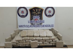 Kayseri'de 115 kilogram eroin ele geçirildi