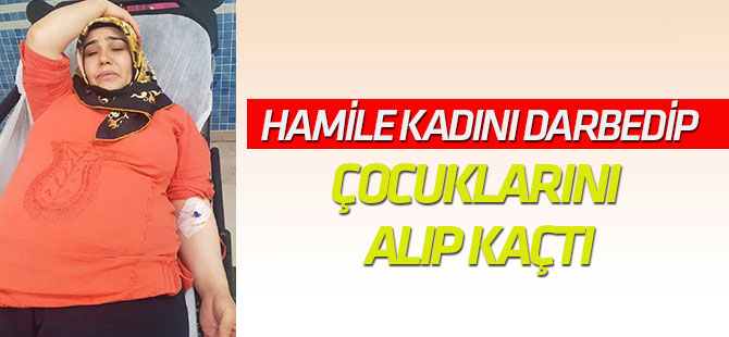 5 Aylık Hamile Kadını Noterde Darbedip, Çocuklarını Alıp Kaçtı