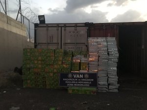 Van’da kaçak sigara ve nargile tütünü operasyonu