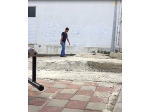 Uyuşturucu alan gencin ibretlik hali