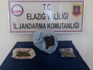 Elazığ’da 2 kilo 760 gram kilo esrar ele geçirildi