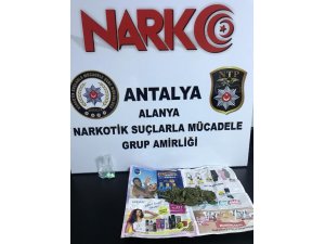 Alanya’da uyuşturucu operasyonu: 2 gözaltı