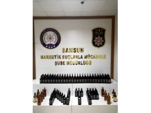 Samsun’da 128 şişe sahte bandrollü viski ele geçirildi