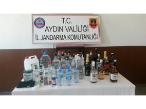 Jandarmadan Çine’de sahte içki operasyonu; 3 gözaltı