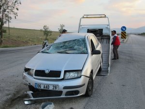 Sandıklı’da trafik kazası: 1 yaralı