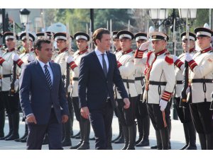 Avusturya Başbakanı Kurz Makedonya'da