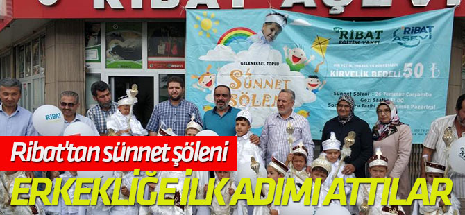 Ribat'tan sünnet şöleni; ERKEKLİĞE İLK ADIMI ATTILAR