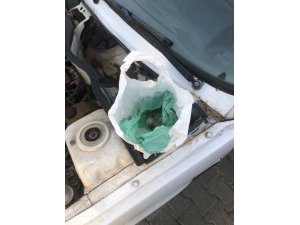 Kaputa gizlenen 2 kilo esrar ele geçirildi