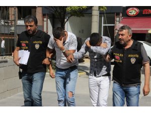 Akü hırsızları adliyede