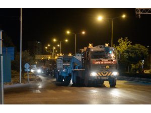 Suriye sınırına askeri sevkiyat