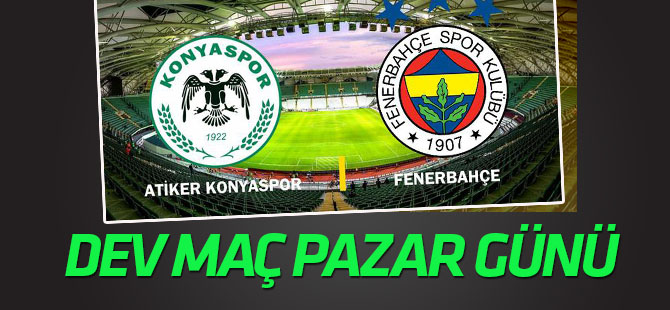 Süper Lig'de Konyaspor'un ilk devre maç programı