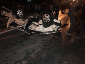 1 kişinin hayatını kaybettiği kaza güvenlik kamerasında