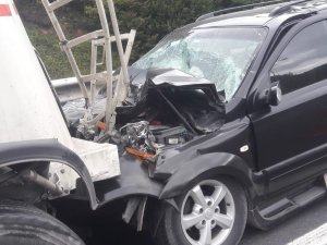 TEM Otoyolunda kaza 2 yaralı