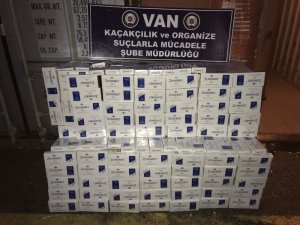 Gevaş’ta 10 bin paket kaçak sigara ele geçirildi