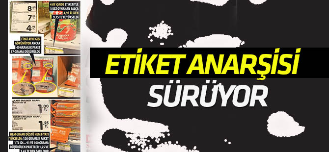 Etiket anarşisi sürüyor