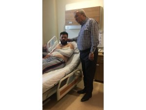 Başkan Semerci, kazada yaralanan madencileri ziyaret etti