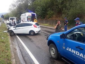 Çaycuma’da trafik kazası: 2 yaralı