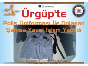 Polis ekiplerini şaşırtan polis