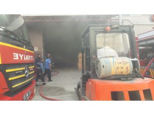 Mobilya fabrikasında yangın