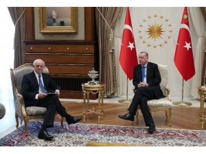 Cumhurbaşkanı Erdoğan, BBVA Yönetim Kurulu Başkanı Gonzalez ile bir araya geldi