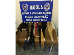 Muğla'da gümrük kaçağı "insan saçı" ele geçirildi