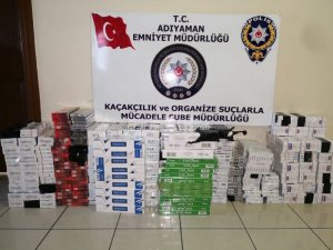 Durdurulan otomobilde gümrük kaçağı sigara yakalandı