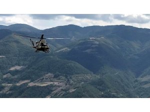 Jandarmadan helikopterli kenevir araması