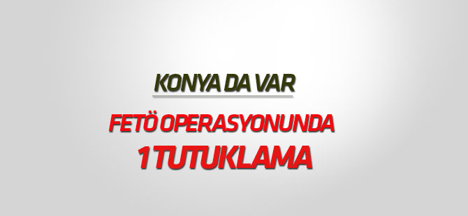 FETÖ/PDY soruşturmasında 1 kişi tutuklandı
