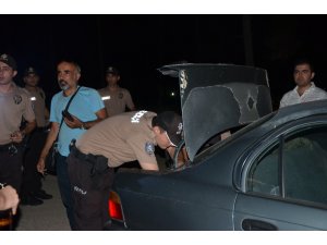 Çamlık alanda alkol alanlara polis ve bekçilerden uygulama
