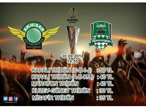 Akhisarspor, UEFA maçı bilet fiyatlarını açıkladı