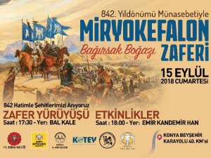 Miryokefalon Zaferi’nin 842. yıldönümü Konya’da kutlanacak