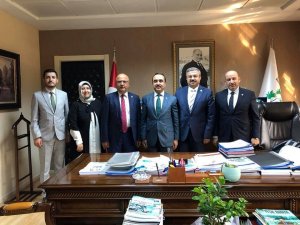 AK Parti Afyonkarahisar heyetinden Bakan Yardımcısı Özkaldı’ya ziyaret