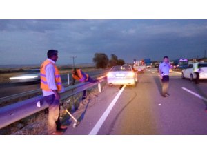 Sungurlu’da otomobiller çarpıştı : 2 yaralı