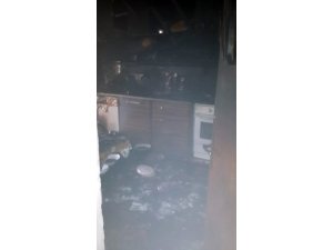Isparta’da korkutan ev yangını
