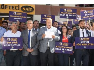 AK Parti’liler Menderes’in idamına tepki gösterdi