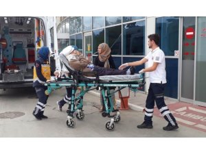 Otomobilin çarptığı yaya yaralandı