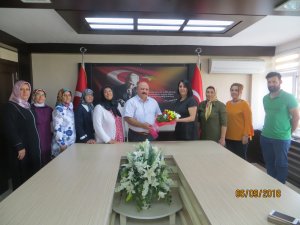 Kaymakam Karaca'ya teşekkür ziyareti