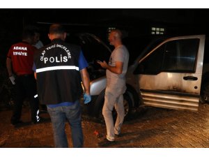 Aracının kundaklandığını gören kadın baygınlık geçirdi