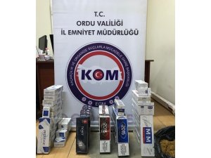 Ordu’da gümrük kaçağı sigara ele geçirildi