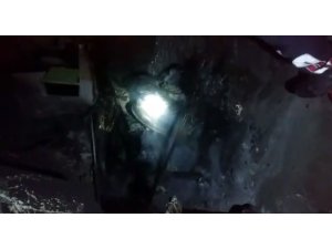 Ağrı’da tır alev alev yandı