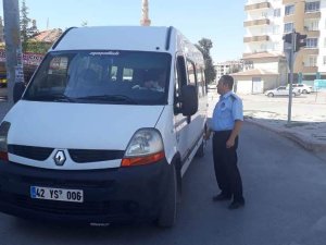 Ereğli'de okul servis araçları denetlendi