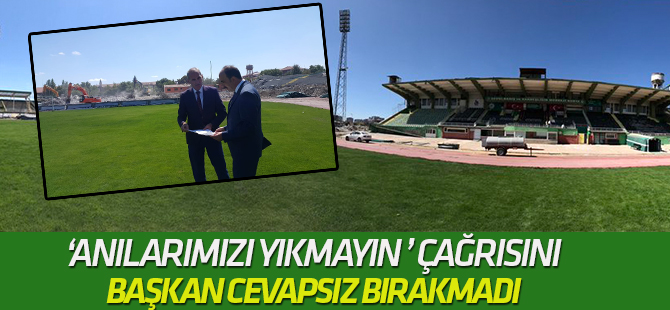 Başkan Altay 'Anılarımızı yıkmayın' çağrısına kayıtsız kalmadı