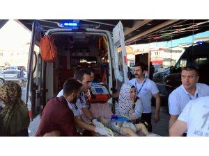 Sulama göletine düşen 2 çocuk son anda kurtarıldı